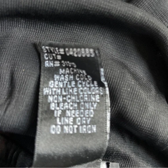 Black Tiered Skirt Boho Elastic Waist Sz M dark cottagecore - Picture 6 of 6